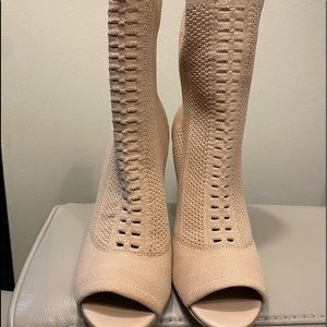 New Aldo Keshaa Stretch Ankle Boot Nude Size 8.5